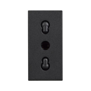 Italian standard socket 2P+E 16 A 250 Vac - center distance 19 mm and 26 mm