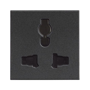 Multistandard socket 2P+E 5/6/10/13 A 250 Vac and 127 Vac (RG4139)