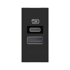 USB charger with 2 type A and C ports - 15W (3A) (BT-RG4191AC)