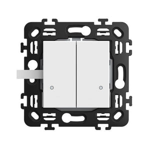 Wireless light switch. It is equipped with two buttons to control two different connected devices (RW4003DCW)