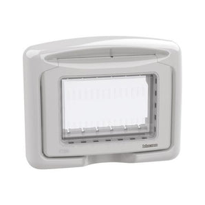 IP55 waterproof covers - grey color - 3 modules