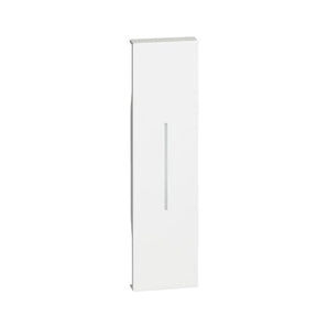 Lightable cover for Living Now switch, two-way switch and push-button - 1 module - white (KW01)