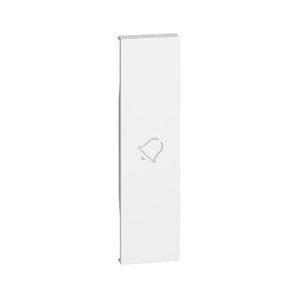 Lightable covers with bell symbol - 1 module - white (KW01D)