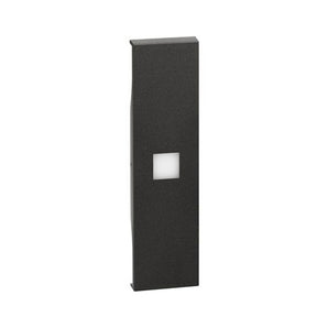 High brightness lightable covers - 1 module - black (KG01X)