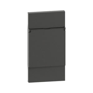 Cover with flap for German and French/Belgium std sockets Black