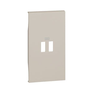 Covers for 2-module USB chargers (KM12C). For items K4285C2, K4286C2, K4287C3