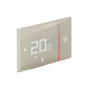 Smarther with Netatmo connected thermostat - sand finish & flush mounting version