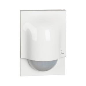 Connected sensor for light control, white colour.