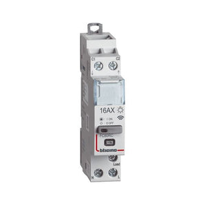 DIN smart relay for light control with maximum absorption In = 16 A