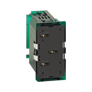 Connection module for the power supply of digital controls and actuators through electrified frame.
