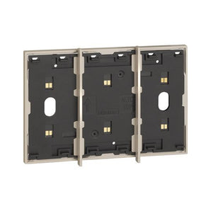 Electrified frame for the installation of up to 3 digital controls - Sand.