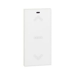 FULL control. Touch digital control for the management of one to three functions - 1 module. White