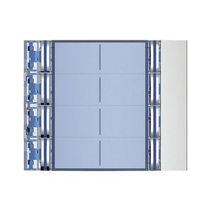 Sfera New 8-pushbuttons on double column front cover - Allmetal