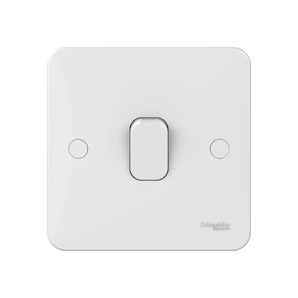 Lisse - 1-way plate switch - without instructions - 1 gang - 10AX - white
