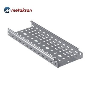 Pre-Galvanised Cable Tray - Return Flanges H:50 W:600 T:1.2 / L:3000 - PG