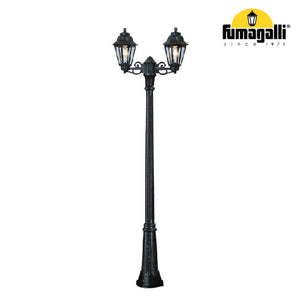 Garden Double Arms Pole Lighting, GIGI BISSO/ANNA 2L 2x8.5W 209 cm Base E27 IP55 CCT.
