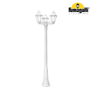 Garden Triple Arms Pole Lighting, RICU BISSO/RUT 3L 3x11W 250 cm Base E27 IP55 CCT