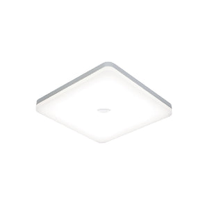 Square LED Surface Mounted Globe Light IP54 20W 7000K 20x20cm With Motion Sensor