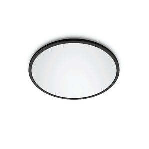 LED Surface Mounted Black Globe Light 72W 4000K 80x4cm