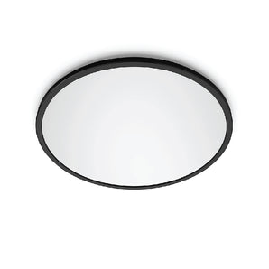 LED Surface Mounted Black Globe Light 100W 4000K 100x4cm