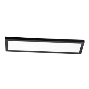 LED Surface Mounted Decorative Panel Light 90W 4000K 30x120cm With Black Frame