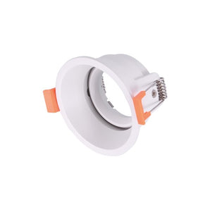 FRM Trimless Downlight Frame 8.2cm Adjustable White Aluminum