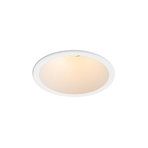 Trimless Downlight Frame 7cm White Aluminum With GU10 Lamp 6W 3000K