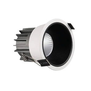 Trimless COB Downlight 7W 3000K 7cm White And Black Aluminum