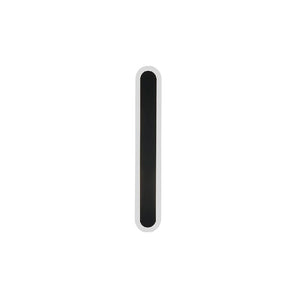 Black Steel Decorative Wall Light 10W 3000K 60cm Opal R60