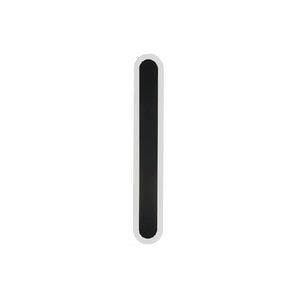 Black Steel Decorative Wall Light 16W 3000K 90cm Opal R90