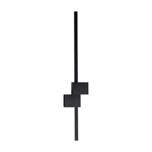 Black Steel Decorative Wall Light 24W 3000K 100cm With Up & Down light SQ80