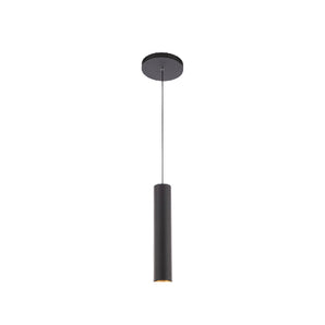 Modern Cylinder Pendant Light 8W Black MD1