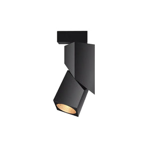 Adjustable Cubic Track Light 12W 3000K Black MD25
