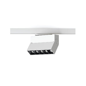 Adjustable Rectangular Track Light 12W 3000K White COB Lenses MD2