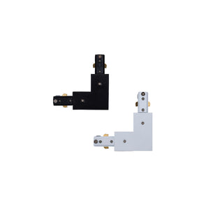 Track Light Rail Connector 90ç White