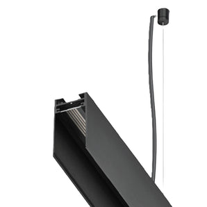 Magnetic Track Pendant Rail 2 meters Black
