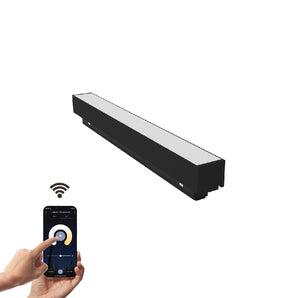 Smart Linear Magnetic Light Opal 12W CCT Dimmable 30cm Black