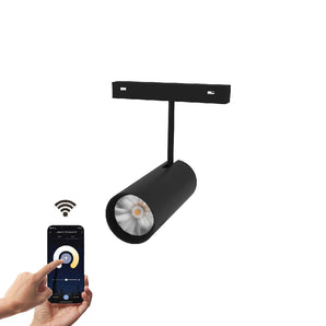Adjustable Magnetic Cylindrical Light 12W CCT Dimmable Black