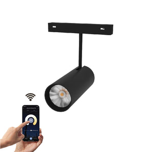 Adjustable Magnetic Cylindrical Light 19W CCT Dimmable Black