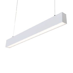 White Pendant LED Linear Light Opal 40W 4000K 120x7cm
