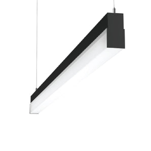 3D Black Pendant LED Linear Light Opal 40W 4000K 120x7cm