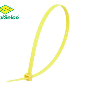 NYLONE CABLE TIE 200X4.5 MM YELLOW PKT=100PCS