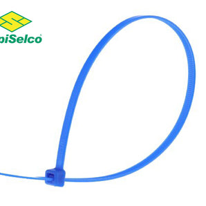 NYLONE CABLE TIE 140X3.5 MM BLUE PKT=100PCS