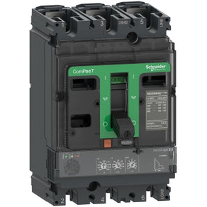 Circuit breaker ComPacT NSX250N, 50kA at 415VAC, MicroLogic 2.2 trip unit 250A, 3 poles 3d