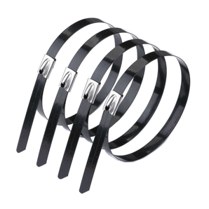 COATED WIDE STAINLESS STEEL CABLE TIE 36 CM X 0.79 CM