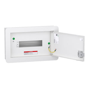 Distribution board, DBSeT, 8 module, 100 A, 2+6 ways, flush mount