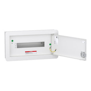 Distribution board, DBSeT, 14 module, 100 A, 2+12 ways, flush mount