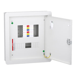 VTPN Distribution board, DBSeT, 12 module, 125A Modular incomer, IP41, Flush