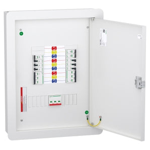VTPN Distribution board, DBSeT, 18 module, 125A Modular incomer, IP41, Flush