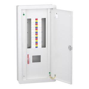 VTPN Distribution board, DBSeT, 36 module, 250A NSX incomer, IP41, Flush